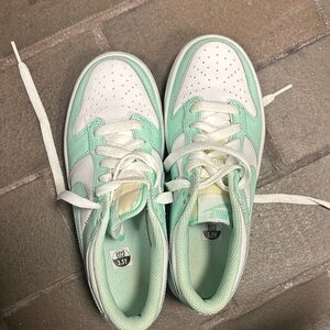 Nike Women's Sneakers in Mint Green and White